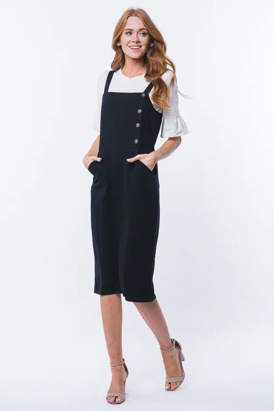 Grace Overall Dress in Black