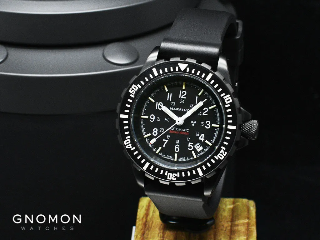 GSAR NGM Diver Black Automatic - Rubber Ref. WW194006BK-0130