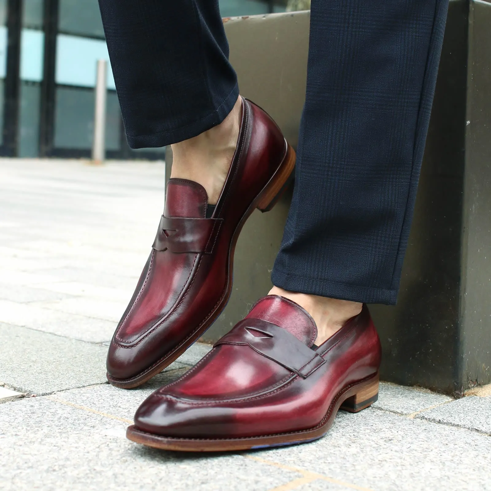 Hampton Penny Loafer Oxblood