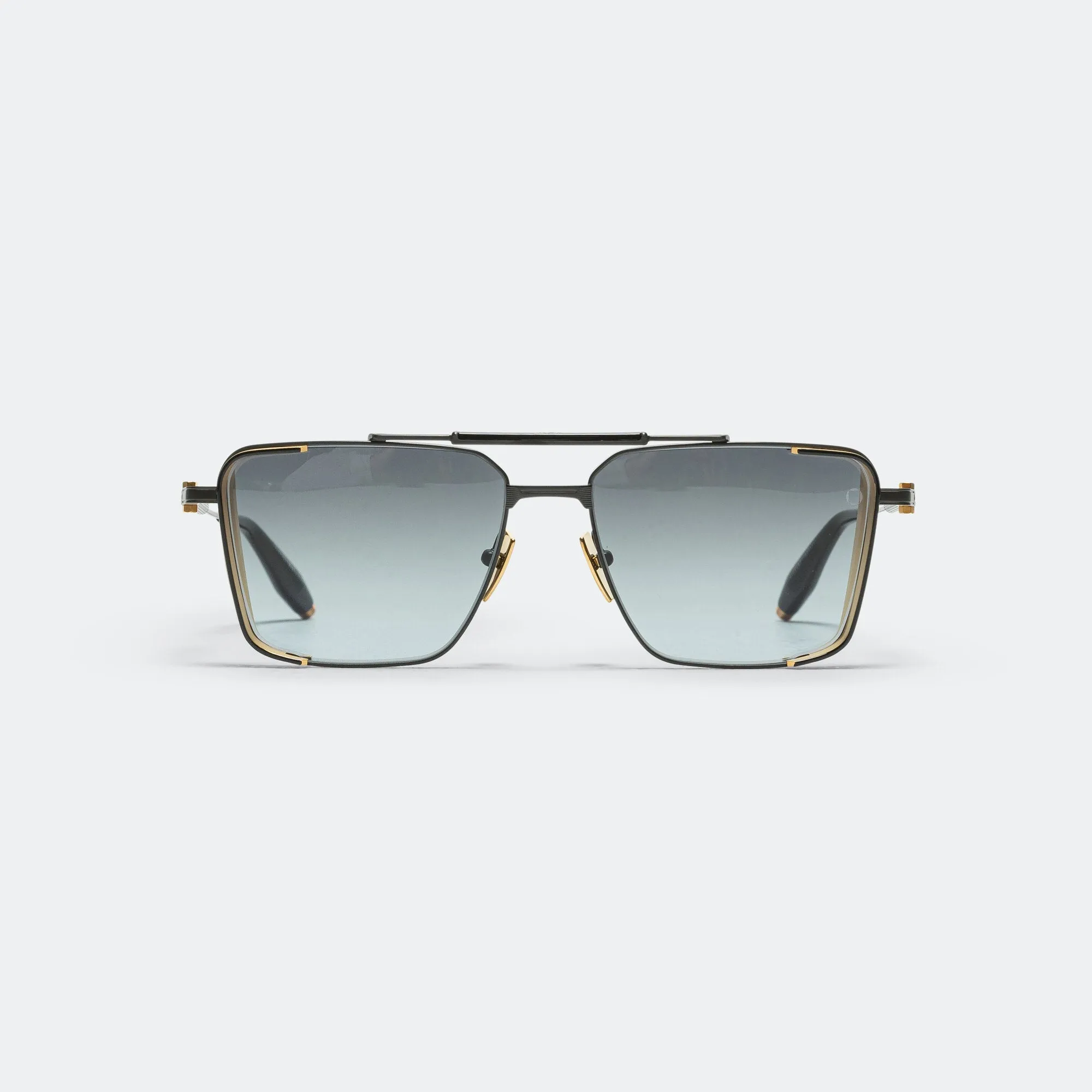 Hera - Matte Black/Matte Yellow Gold-Dark Grey Gradient Lenses