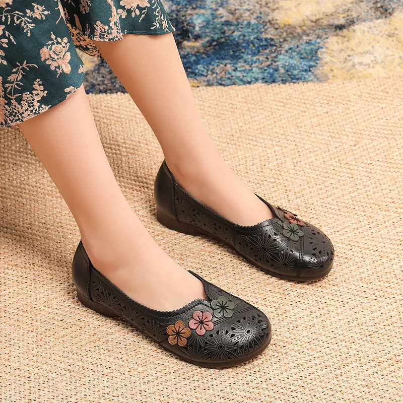 Hollow Soft Sole Casual Flat Shoes