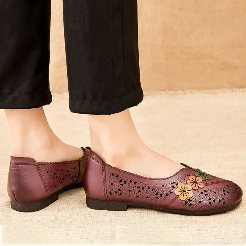 Hollow Soft Sole Casual Flat Shoes