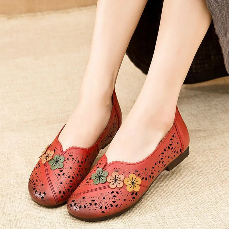 Hollow Soft Sole Casual Flat Shoes