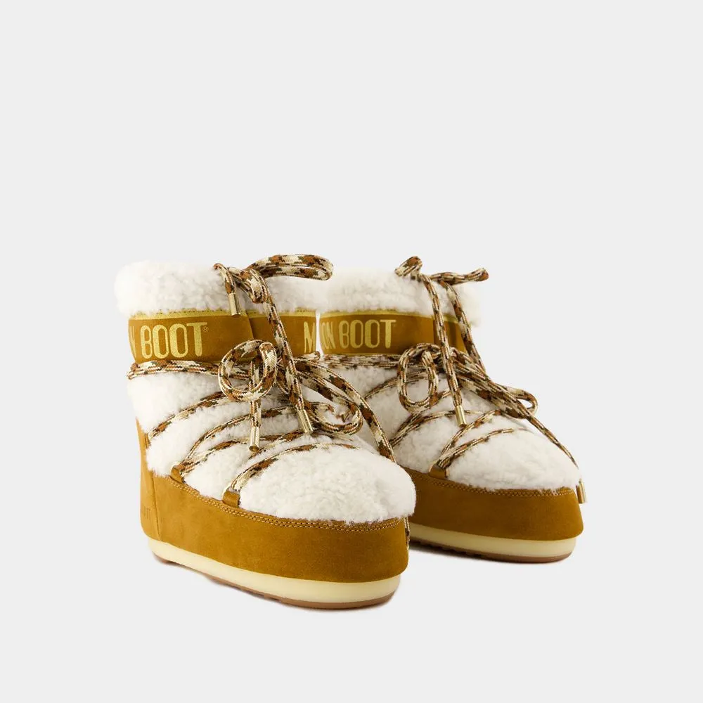 ICON LOW SHEARLING SNOW BOOTS