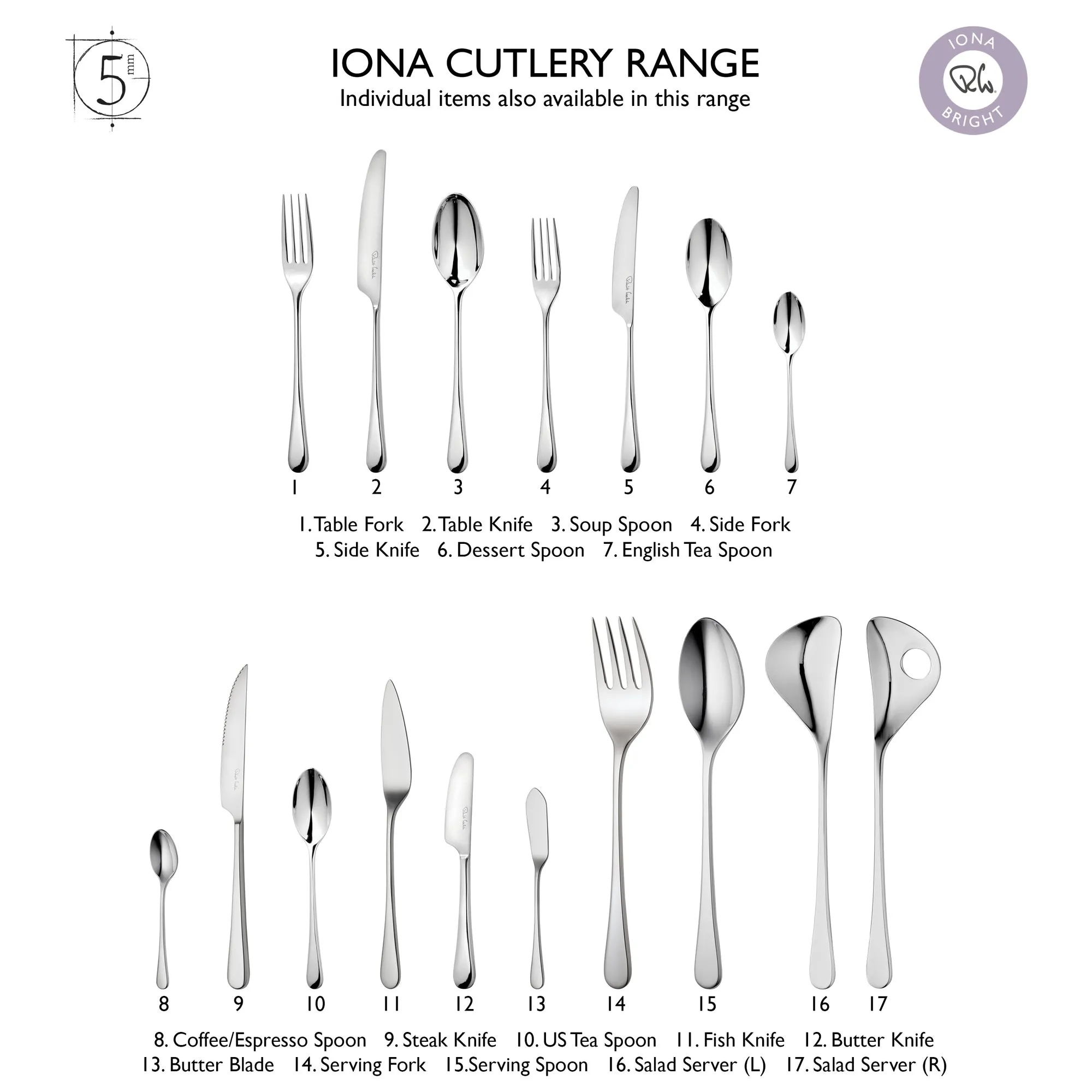 Iona Bright American / US Teaspoon