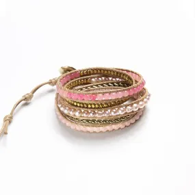 It's a Wrap Bracelet - Flamingo