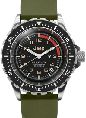 Jeep Rubicon GSAR Diver Automatic - 3ps Green Rubber Strap Kit Ref. WW194006SS-4101