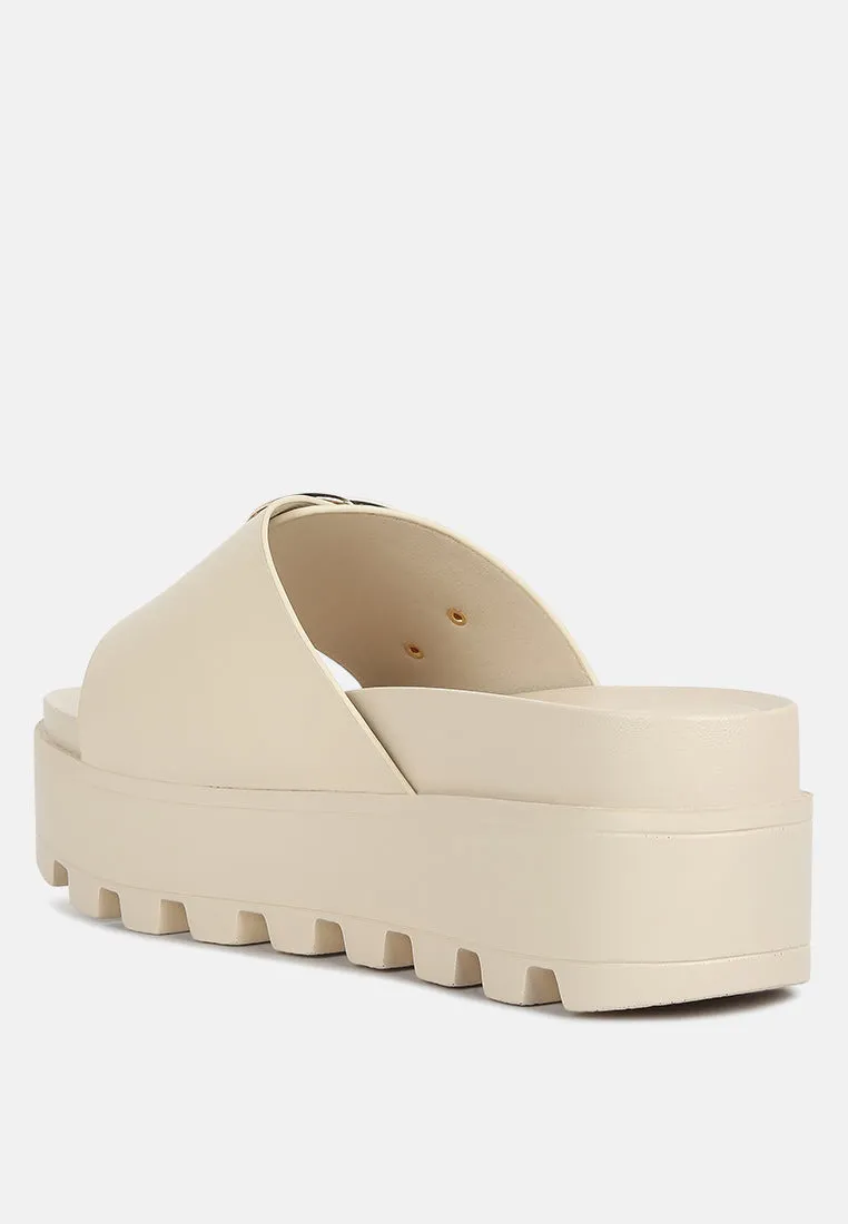 Lug Sole Flatform Sliders