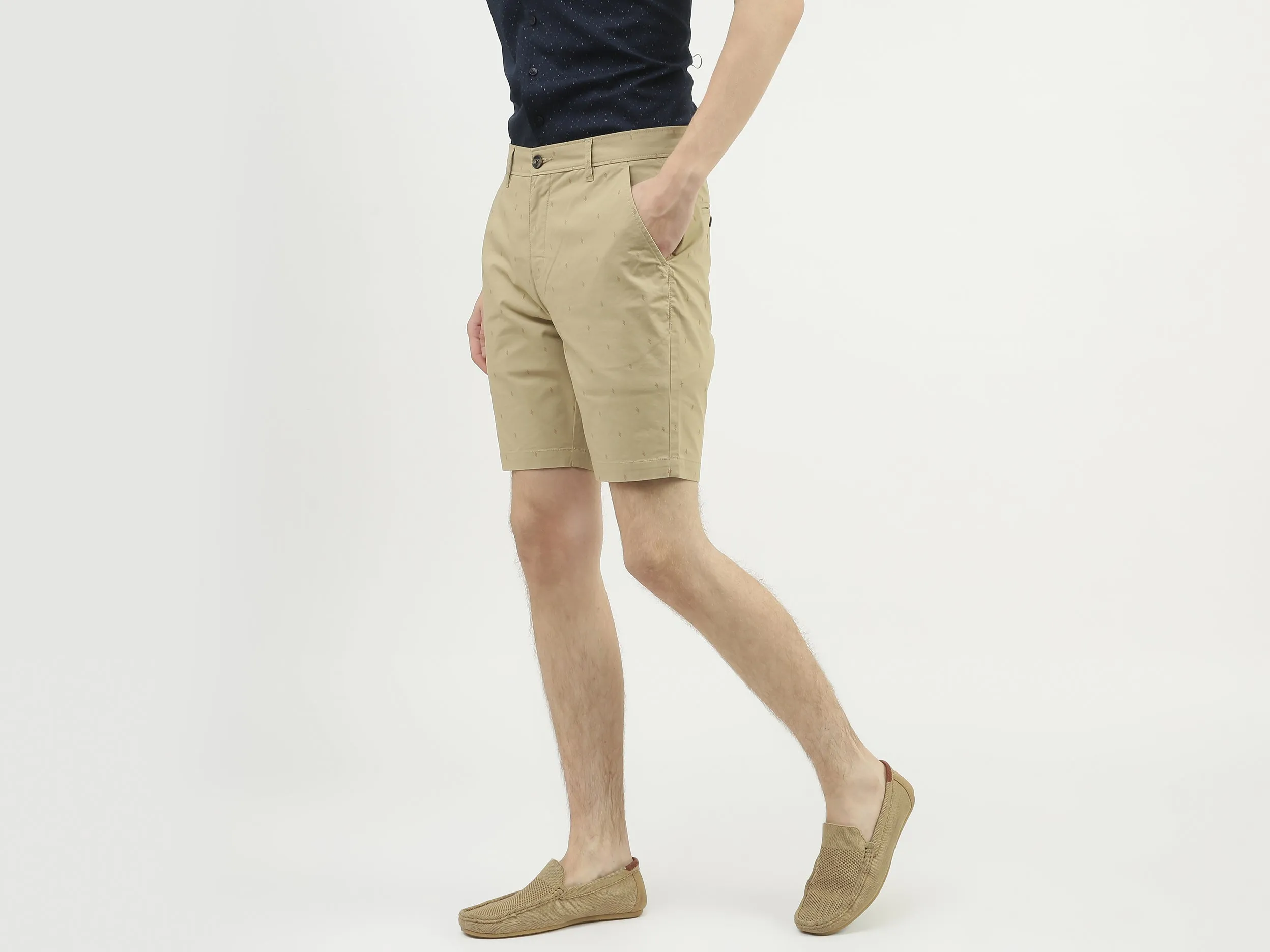 Men Printed Slim Fit Shorts