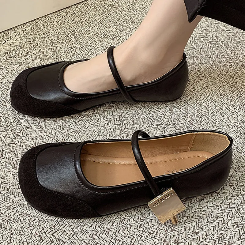 New Style Square Toe Comfortable Women's Soft Sole Shoes