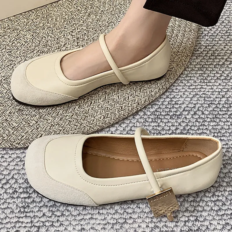 New Style Square Toe Comfortable Women's Soft Sole Shoes