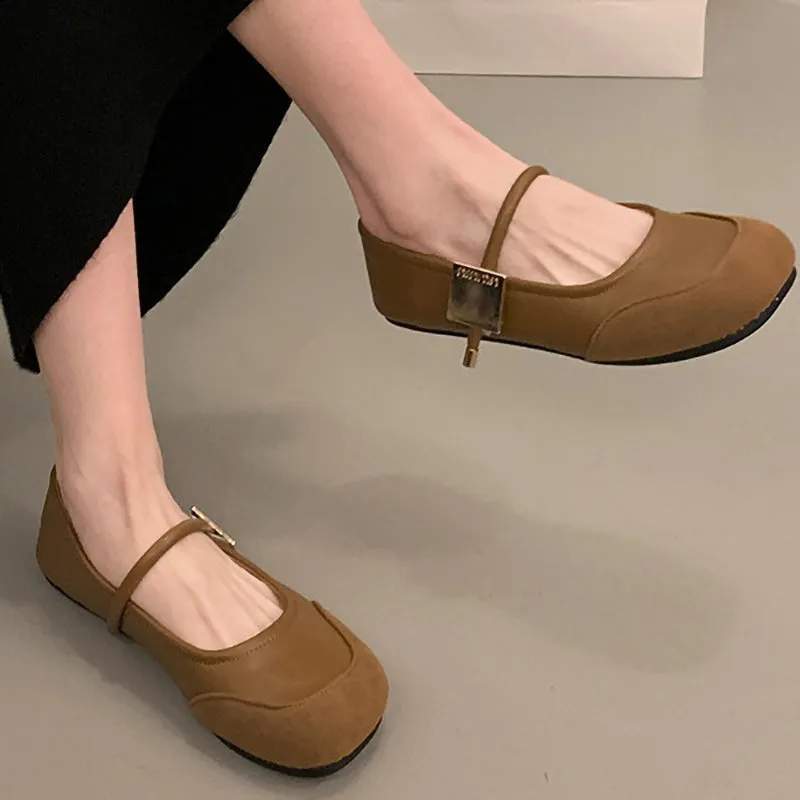 New Style Square Toe Comfortable Women's Soft Sole Shoes