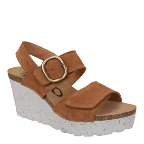 PEASANT in CAMEL Wedge Sandals