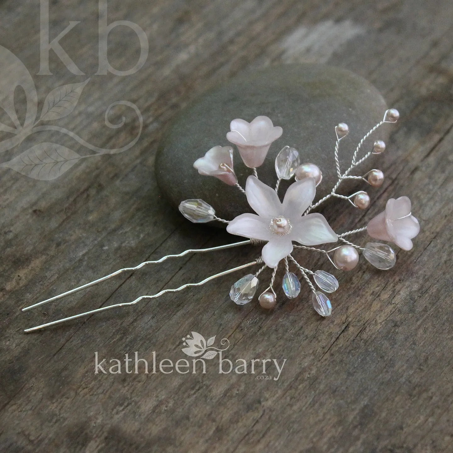 Pink Monica hair pins mix and match - 3 styles - Rose gold, Gold or silver (sold individually)