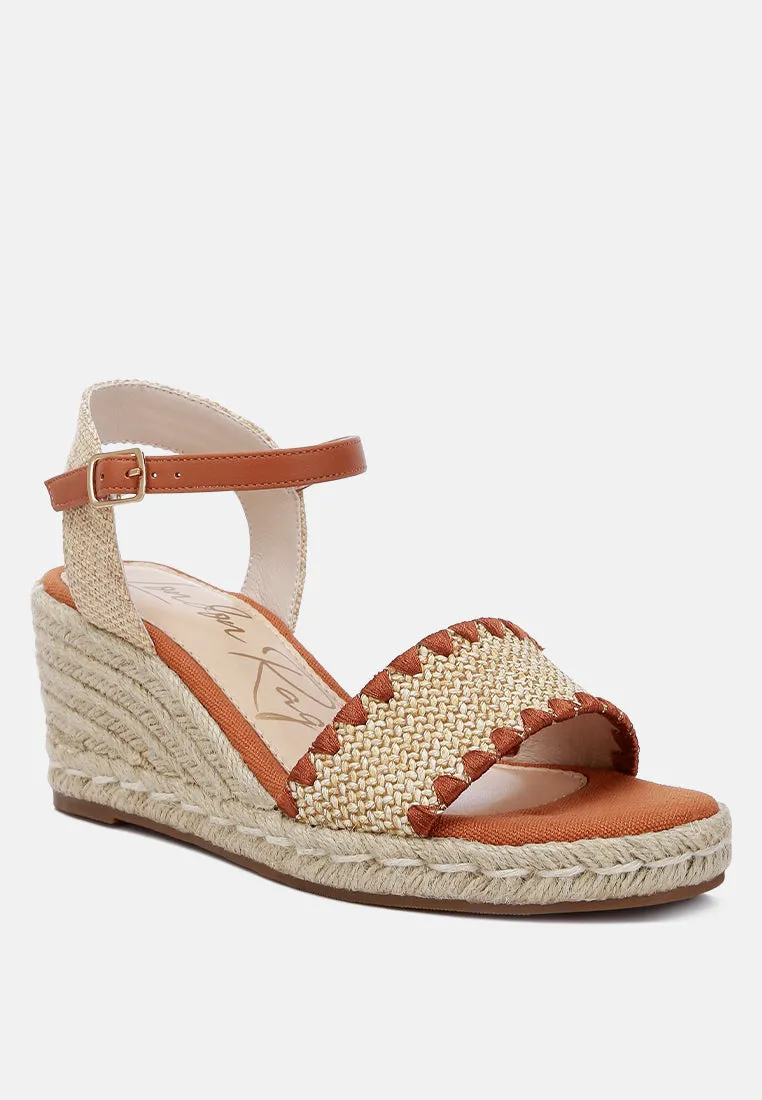 Raffia Wedge Espadrilles By Ruw