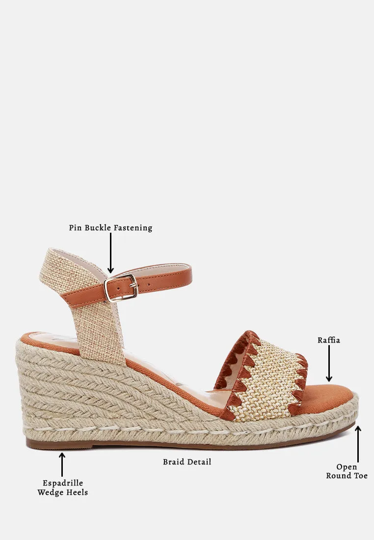 Raffia Wedge Espadrilles By Ruw