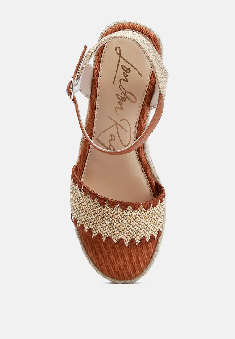 Raffia Wedge Espadrilles By Ruw