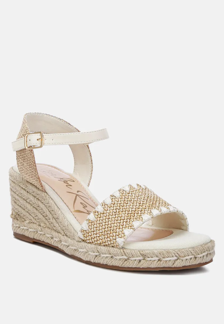 Raffia Wedge Espadrilles By Ruw