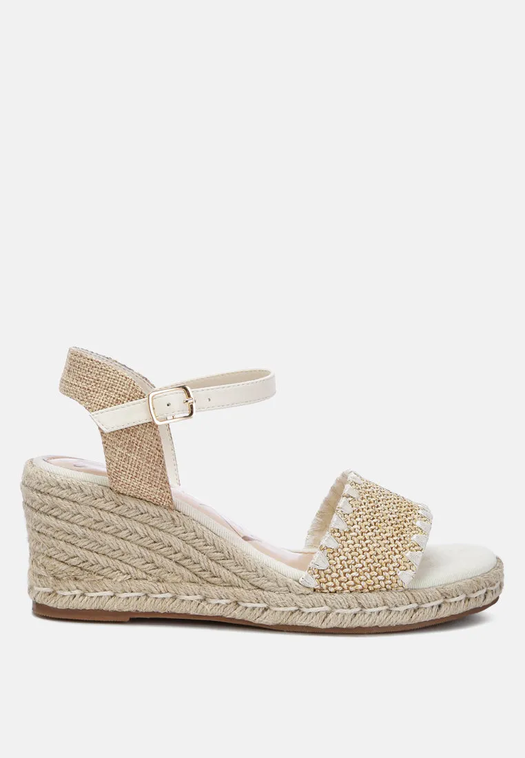 Raffia Wedge Espadrilles By Ruw