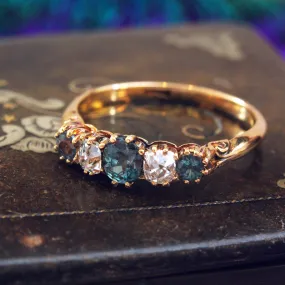 Rare Colour Change Alexandrite & Diamond Ring