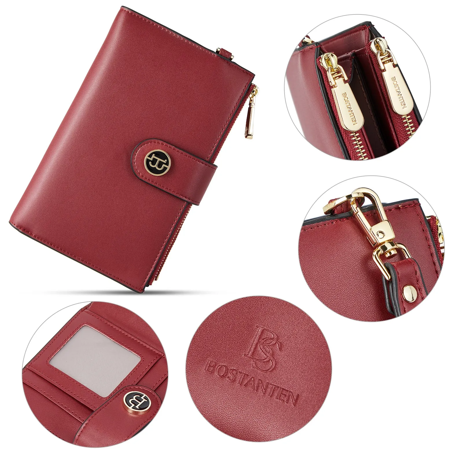 Rozenn  Slim Wallet Leather —— Multi-Function