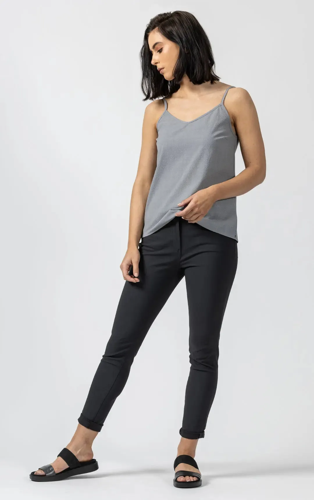 SEERSUCKER WOOL BLEND CAMI - CLEARANCE