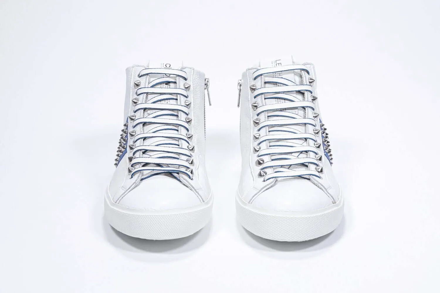 STUDBORN |  White & Royal Blue - Mid top - Men