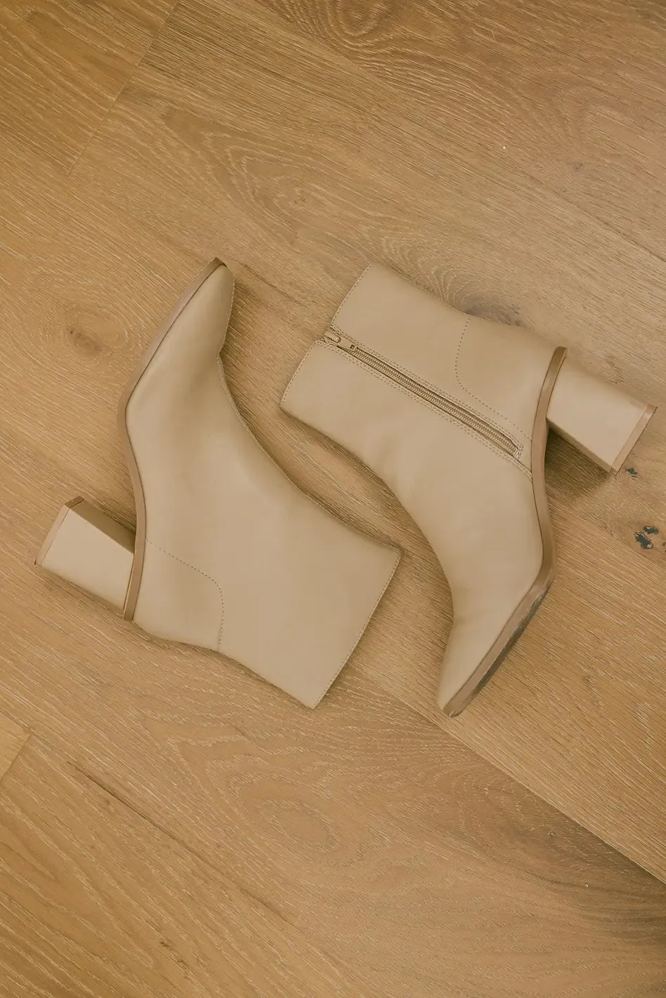 Vera Ankle Boots in Taupe - FINAL SALE