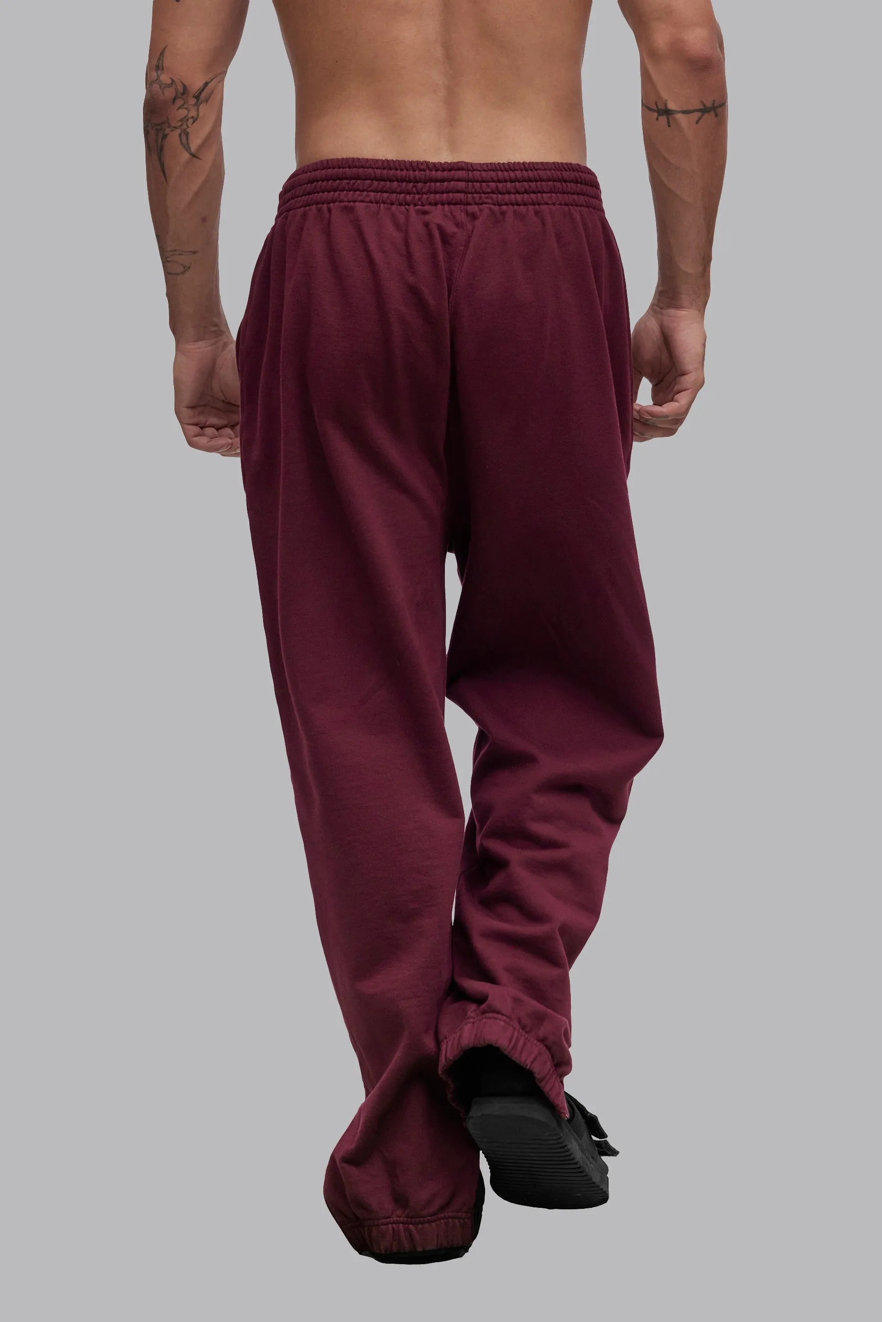 V_LYFE420 JOGGERS - Burgundy