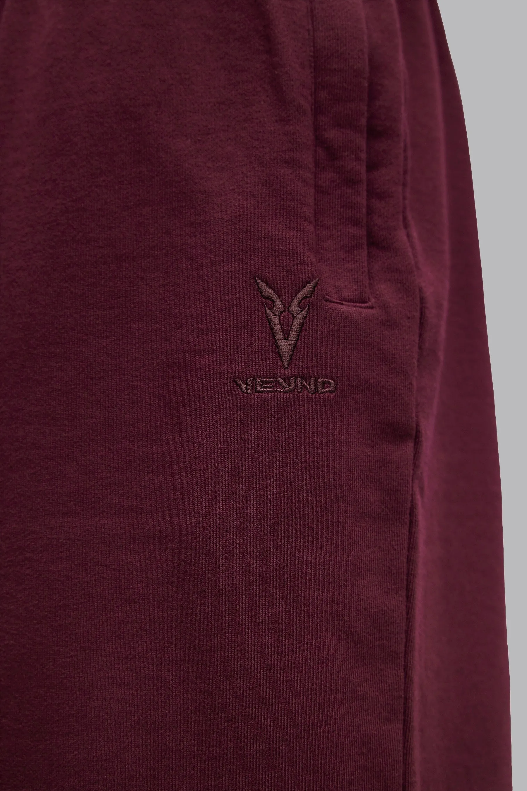 V_LYFE420 JOGGERS - Burgundy