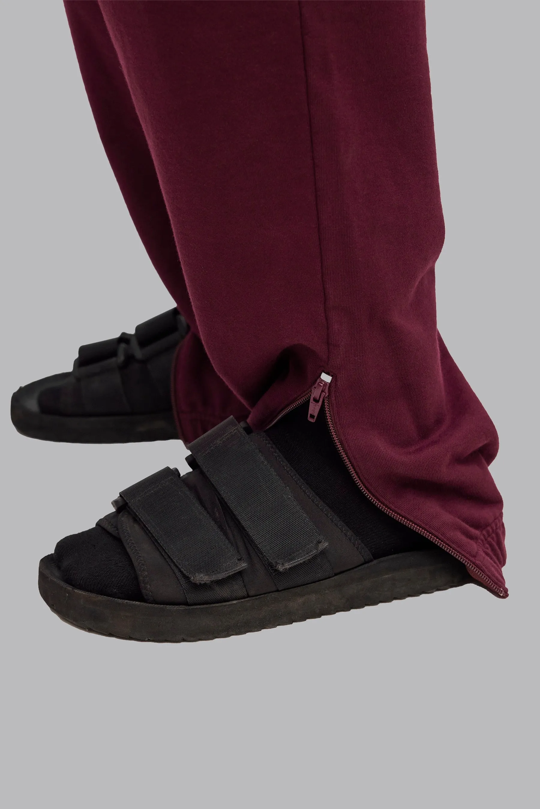 V_LYFE420 JOGGERS - Burgundy