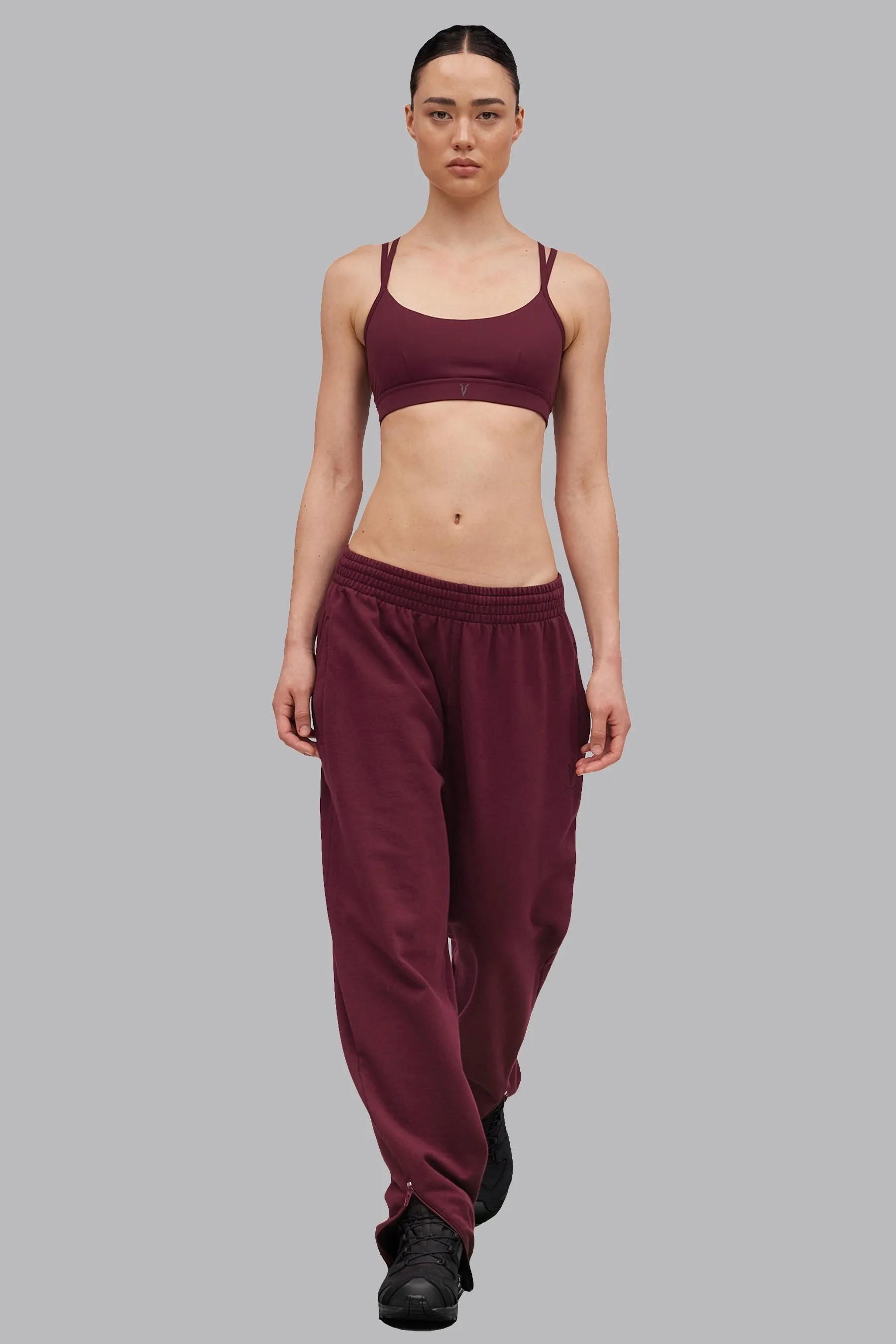 V_LYFE420 JOGGERS - Burgundy