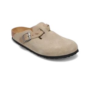 Women's Boston Braid Narrow Taupe Suede