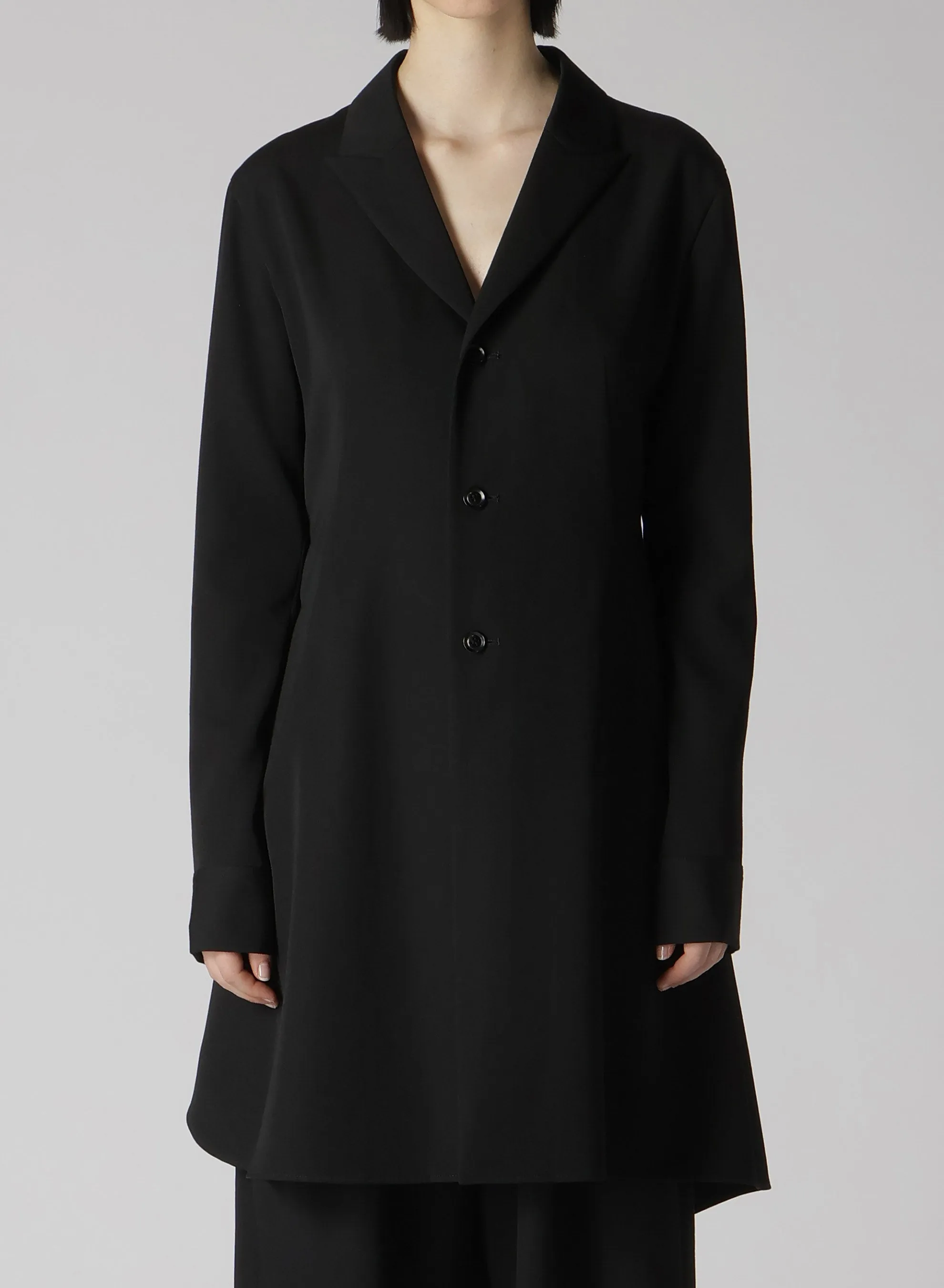 WOOL GABARDINE TAILORED DRESS