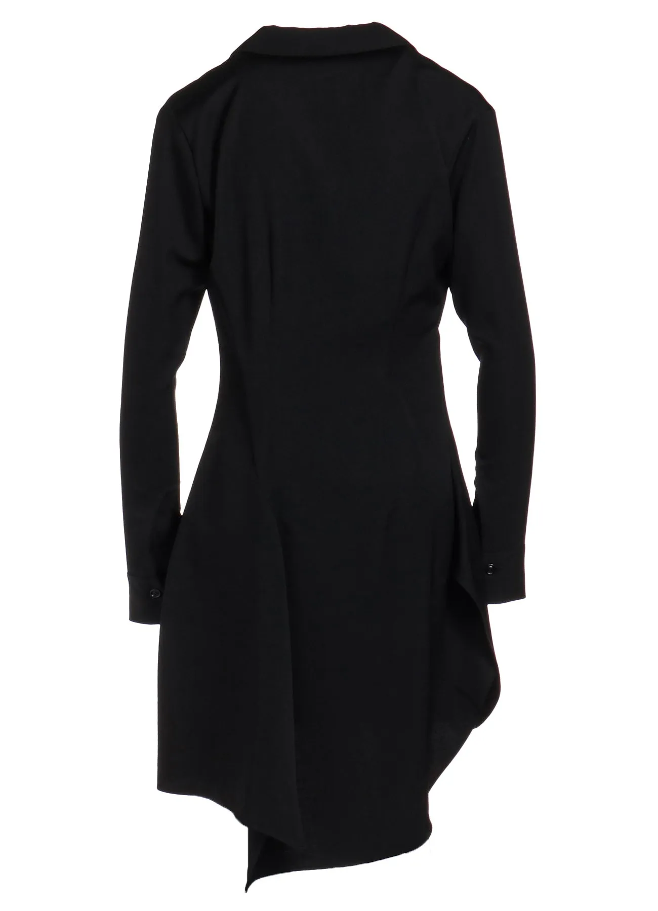 WOOL GABARDINE TAILORED DRESS